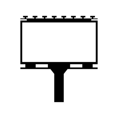Beyaz arka planda billboard simgesi