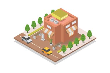 Beyaz arkaplanda kitapçı simgesi