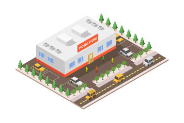 yiyecek deposu simgesi beyaz arkaplanda