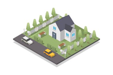 Beyaz arkaplanda modern ev web simgesi