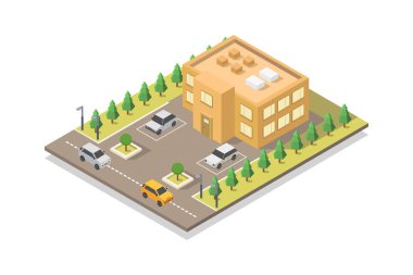 beyaz arkaplanda süpermarket web simgesi