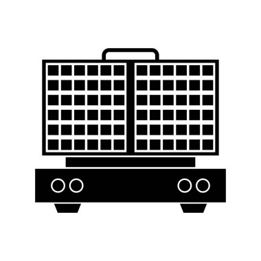 Beyaz arkaplanda waffle yapıcı ağ simgesi