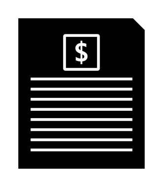 Bill işaret simgesi vektör illüstrasyonu