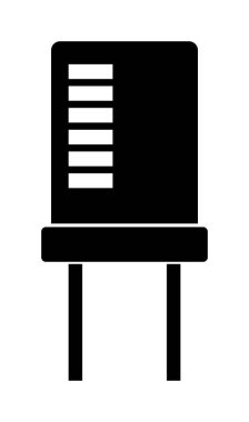 kapasitör simgesinin vektör illüstrasyon tasarımı