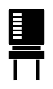 kapasitör simgesinin vektör illüstrasyon tasarımı