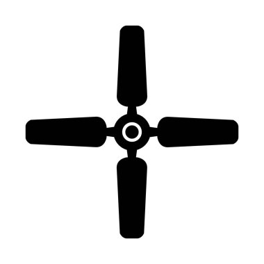 tavan fan ağ simgesi basit tasarım