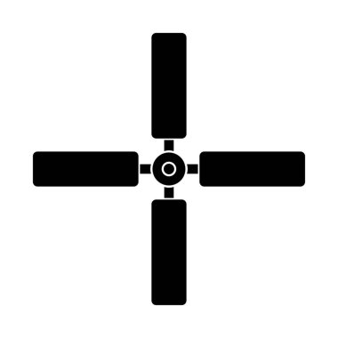 tavan fan ağ simgesi basit tasarım