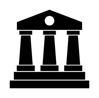 Mahkeme simge vektör çizim