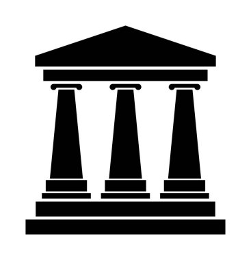 Mahkeme simge vektör çizim