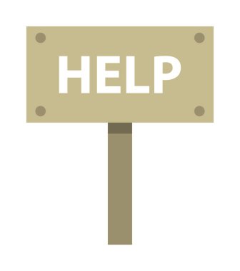 yardımcı vektör illüstrasyonunu imzala 