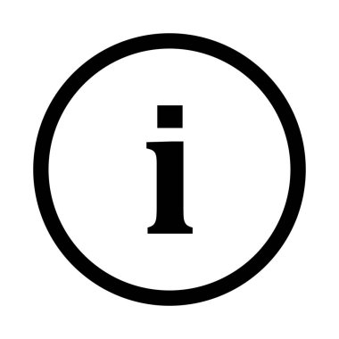 Beyaz arka plan üzerinde izole bilgi simgesi 