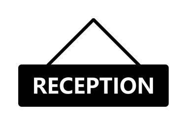 arkaplanda resepsiyon vektörü simgesi