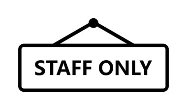 Personelin vektör illüstrasyonu sadece imzala