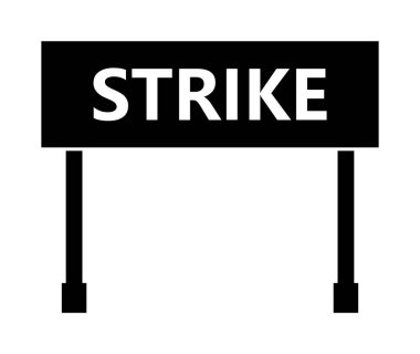 vektör düz simgesini vur 