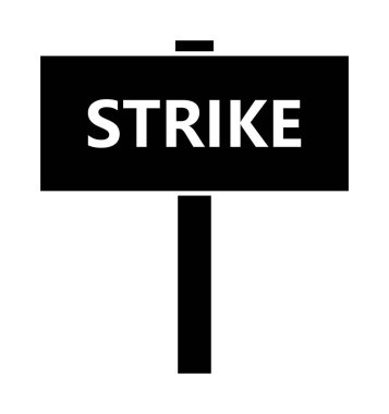 vektör düz simgesini vur 