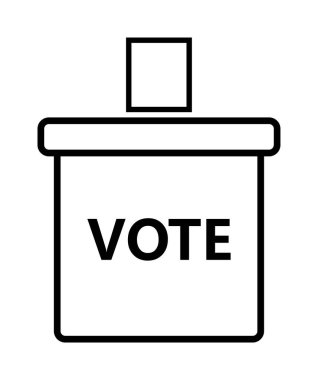 oylama vektörü düz simgesi 