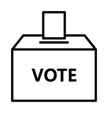 oylama vektörü düz simgesi 