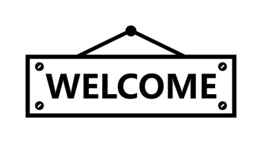 Web için basit illüstrasyon simgesine hoşgeldiniz