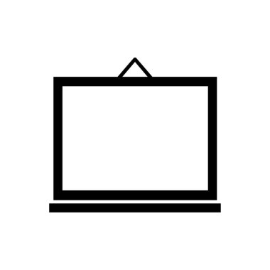 bilgisayar monitörü ikon vektör illüstrasyonu