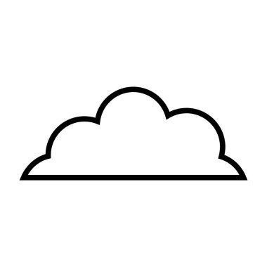 Bulut hesaplama teknolojisi ikon vektör çizimi tasarımı