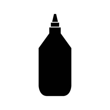 Bir şişe şarabın vektör çizimi