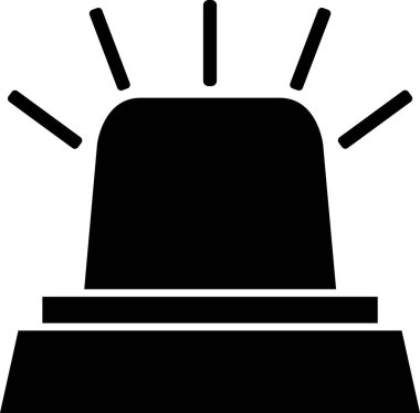 Alarm alarm simgesi ana hat biçiminde