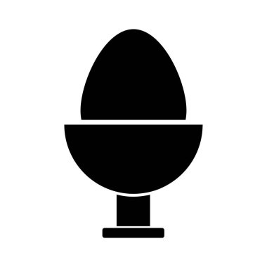 Yumurta ikonu. Yumurtanın vektör illüstrasyonu.
