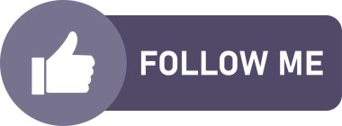 Bizi simgesi izleyin. Beyaz arka plan üzerinde Internet düğmesi.