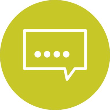 Sohbet simgesi vektör illüstrasyonu