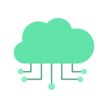 Bilgisayar hesaplama simgesi. vektör illüstrasyonu