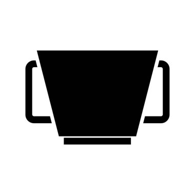 kova glyph düz vektör deseni