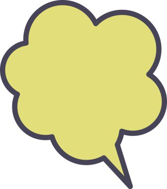 Konuşma Bulutu işaret sembolü tasarımı