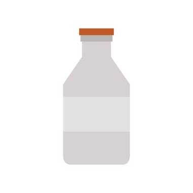 İzole edilmiş süt şişesi ikonu. vektör çizimi tasarımı