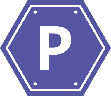 İşareti otopark. Vektör çizim