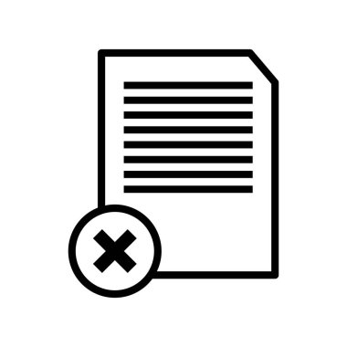 dosya vektörü ince çizgi simgesi