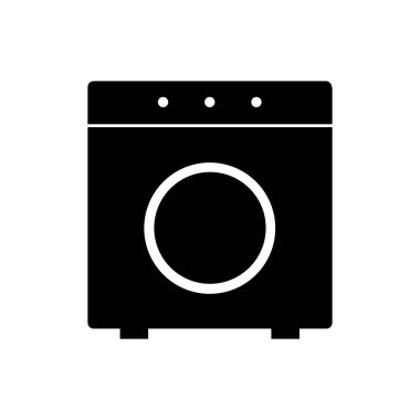 çamaşır makinesi vektör düz simge