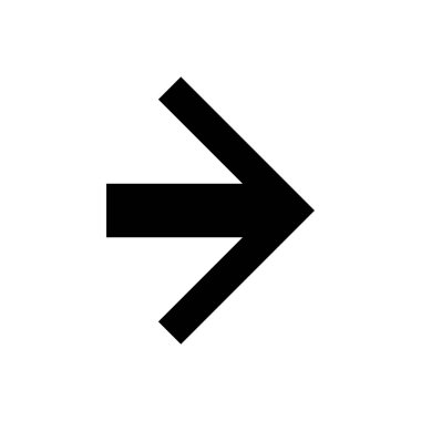 Ok simgesi. Vektör simgesi