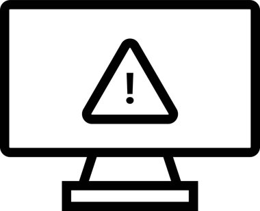 Anahat biçiminde dizüstü bilgisayar simgesi uyarısı