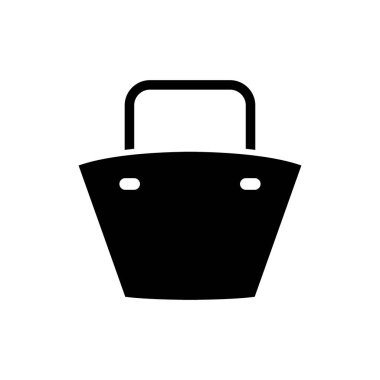 İzole alışveriş çantası simgesini