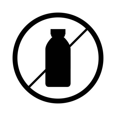 şişe simgesi vektör illüstrasyonu