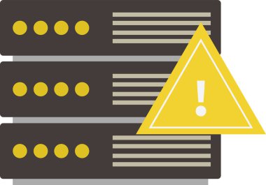 Sunucu. Web simgesi basit illüstrasyon