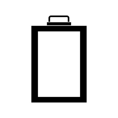 beyaz arkaplanda pil simgesi