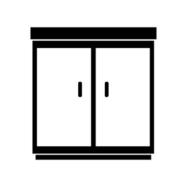 kapı vektör çizgisi simgesi dekoru