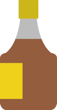 Şişe simgesi düz bir şekilde iç