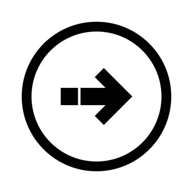 ok simgesi vektör illüstrasyonu