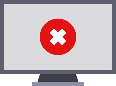 Beyaz arkaplanda İşaret Yok