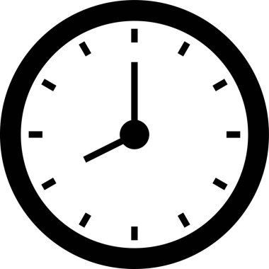Saatin vektör illüstrasyonu