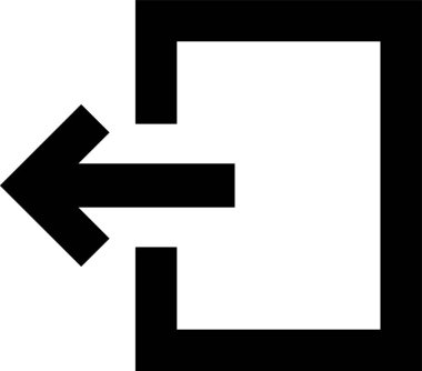 Yön ok simgesi, vektör illüstrasyonu