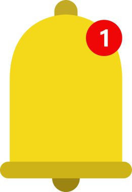 bir çanın düz tasarım simgesi