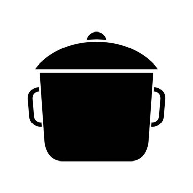 Tencere simgesinin vektör illüstrasyonu